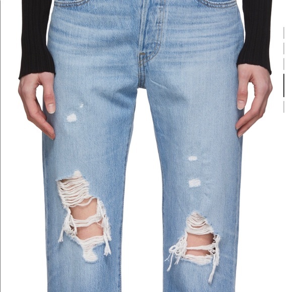 Bnwt‎ Levi blue 501 crop jeans - Picture 4 of 6